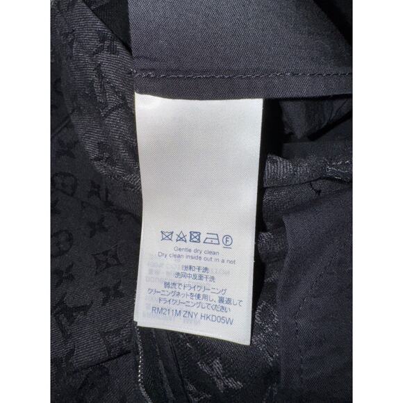 Louis Vuitton NBA Monogram Logo Gris Chine Grey Black Regular Denim Jeans 34 - Picture 14 of 16
